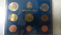  Euromunten van het vaticaan 